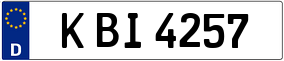 Trailer License Plate